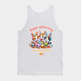 Hoppy Easter Bunny Cats II Tank Top